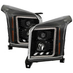 Spyder 15-20 GMC Yukon  Halogen Model Only Projector Headlights - Black (PRO-YD-GY15HALSI-SBSEQ-BK)