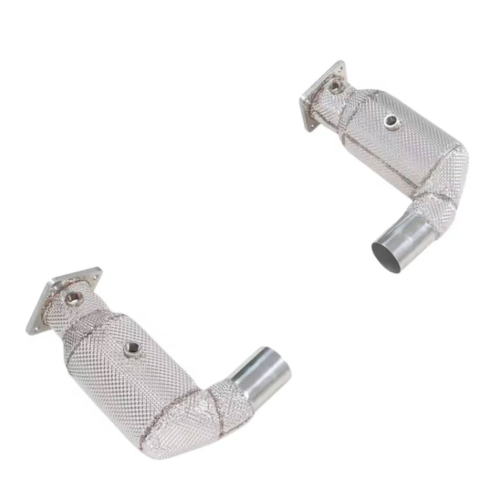 High Flow Catted 200 Cell Downpipes for Porsche 911 997.1 Turbo 3.6T - Bull Boost Performance