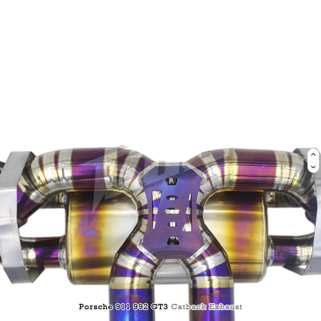 Titanium OEM Style Catback Exhaust for Porsche 992 992.1 992.2 GT3 RS GT3RS 4.0 - Bull Boost Performance