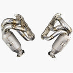 Catted Exhaust Manifold Long Tube for Porsche Carrera 911 997 997.1 997.2 3.6L 3.8L - Bull Boost Performance