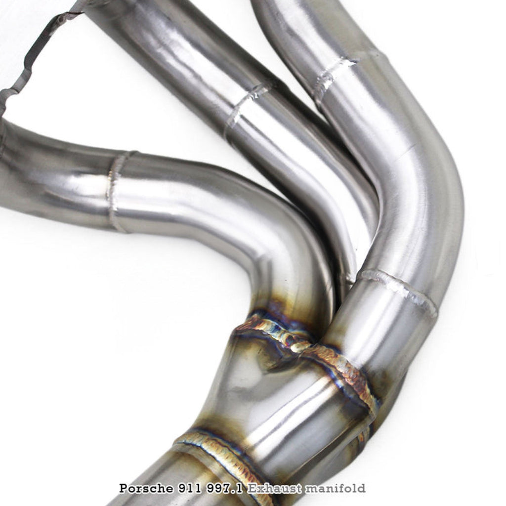 Exhaust Manifold Long Tube for Porsche Carrera 911 997 997.1 997.2 3.6L 3.8L - Bull Boost Performance