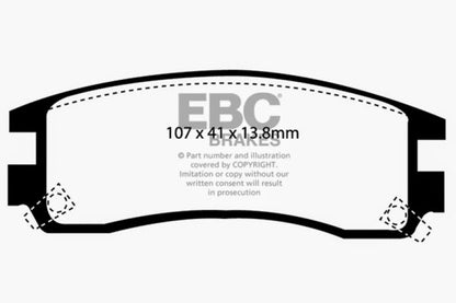 EBC 94-95 Buick Regal 3.1 Ultimax2 Rear Brake Pads