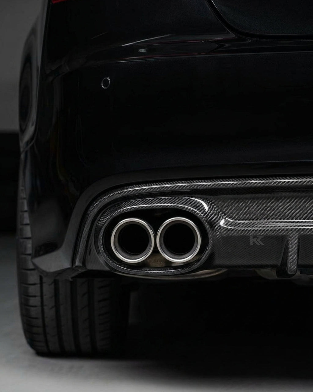 Audi A7 S-Line Sportback Carbon Fiber Rear Bumper Boot Diffuser 2013 - 2014