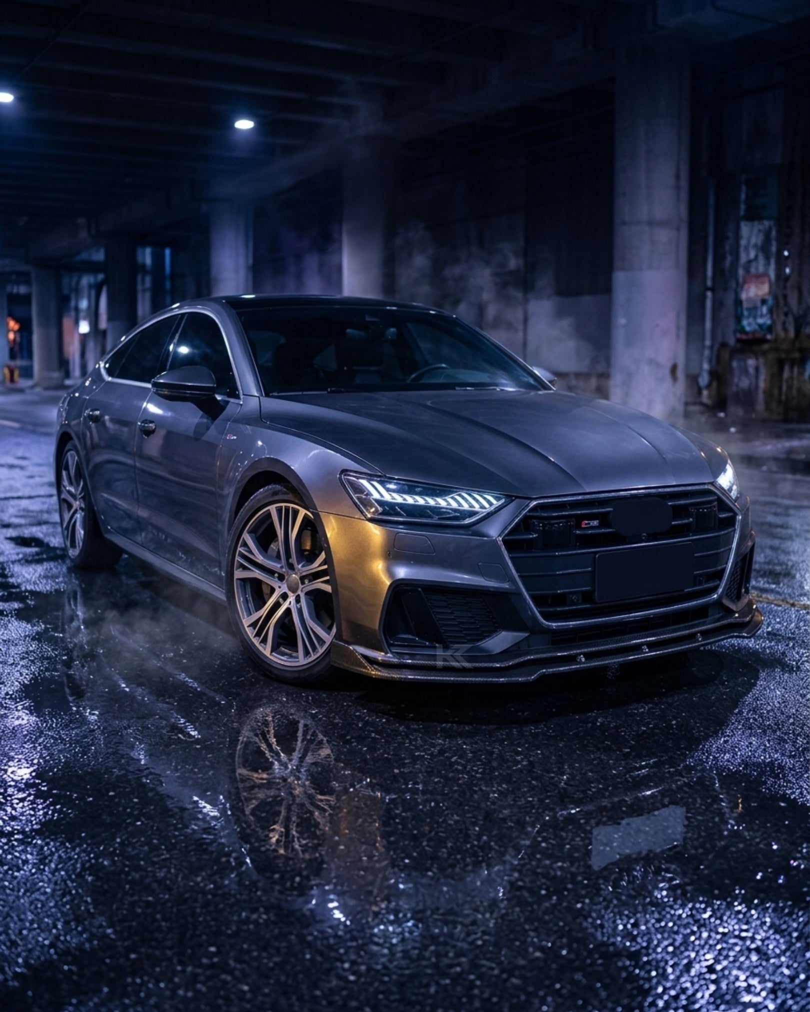 Audi A7 S-Line / S7 Sportback Carbon Fiber Front Chin Lip Spoiler 2019 - Up
