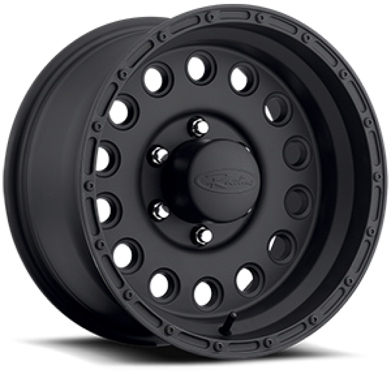 Raceline 887B Rock Crusher 16x10in / 6x139.7 BP / -24mm Offset / 107.95mm Bore - Satin Black Wheel