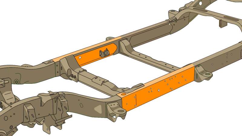 Rustbuster Center Forward Frame Section Left Side