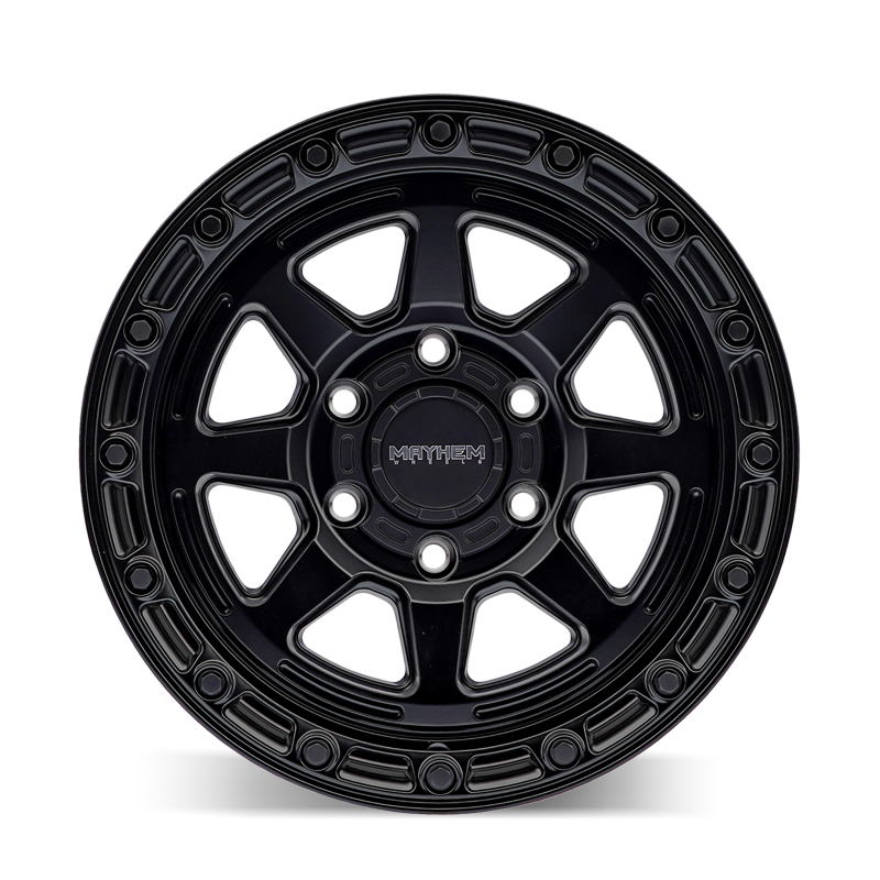 Mayhem 8306 Ridgeline 17x8.5 / 6x139.7 BP / -6mm Offset / 106.1mm Hub Satin Black Wheel