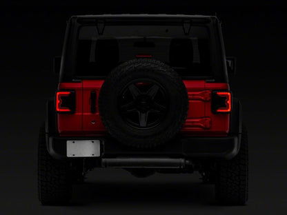 Raxiom 18-23 Jeep Wrangler JL Axial Series LED Tail Lights- Blk Housing (Smoked Lens)