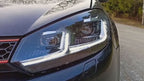 Volkswagen Golf MK6 Red, Silver, and Black Projector with Dynamic Signal LED Headlights (2009 - 2013)