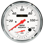 Autometer Arctic White Tach/Speedo 5in. - 120mph & 8k RPM