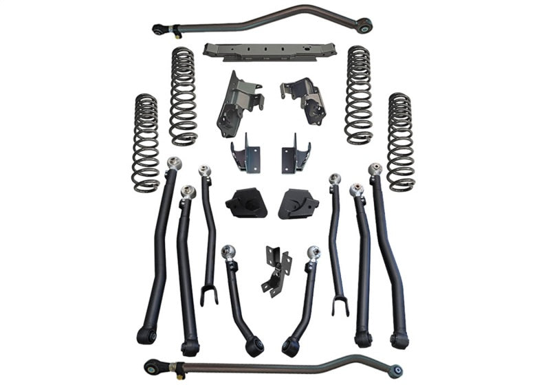 Superlift 18-23 Jeep Wrangler Unlimited 4in JLU Long Arm Kit - Shadow Shocks