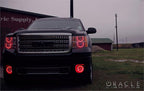 Oracle 08-13 GMC Sierra LED Round Ring Headlight Halo Kit - UV/Purple