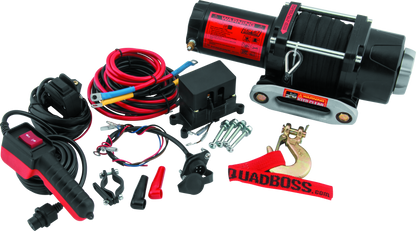 QuadBoss Winch 2500Lb W/Synthetic Rope