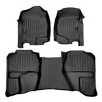 SMARTLINER Custom Fit Floor Liners For 2007-2013 Silverado/Sierra 1500/2500/3500 HD Extended Cab