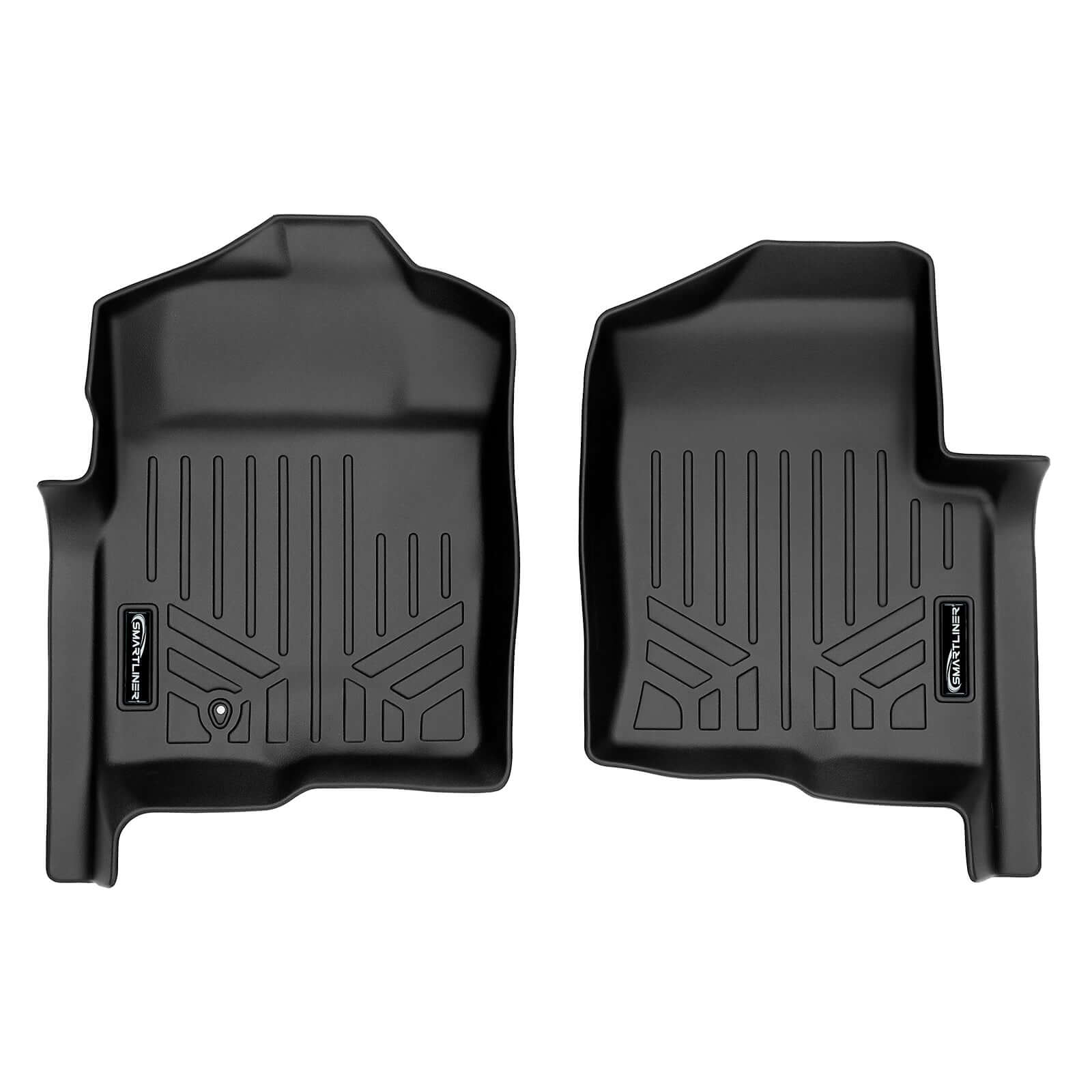 SMARTLINER Custom Fit Floor Liners For 2009-2010 Ford F-150 SuperCab with Flow-Through Center Console