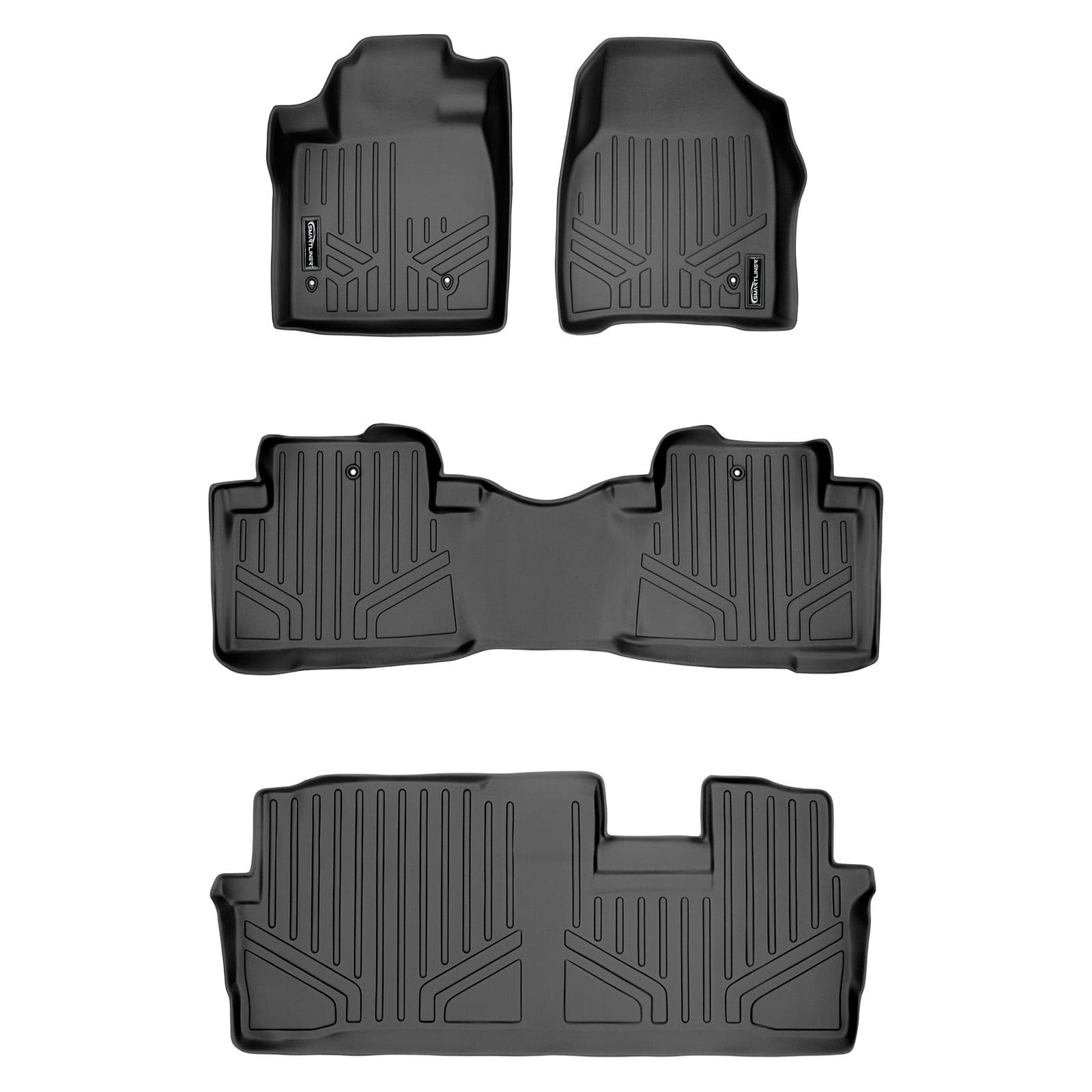 SMARTLINER Custom Fit Floor Liners For 2009-2015 Honda Pilot