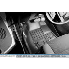 SMARTLINER Custom Fit Floor Liners For 2011-2012 F-250/F-350/F-450 Super Duty with Depressed Drivers Side Pedal