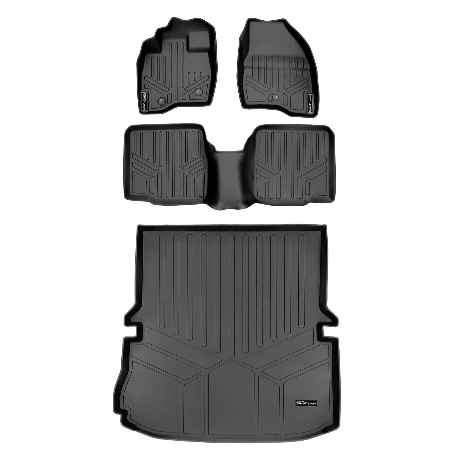 SMARTLINER Custom Fit Floor Liners For 2011-2014 Explorer (without 2nd Row Center Console)