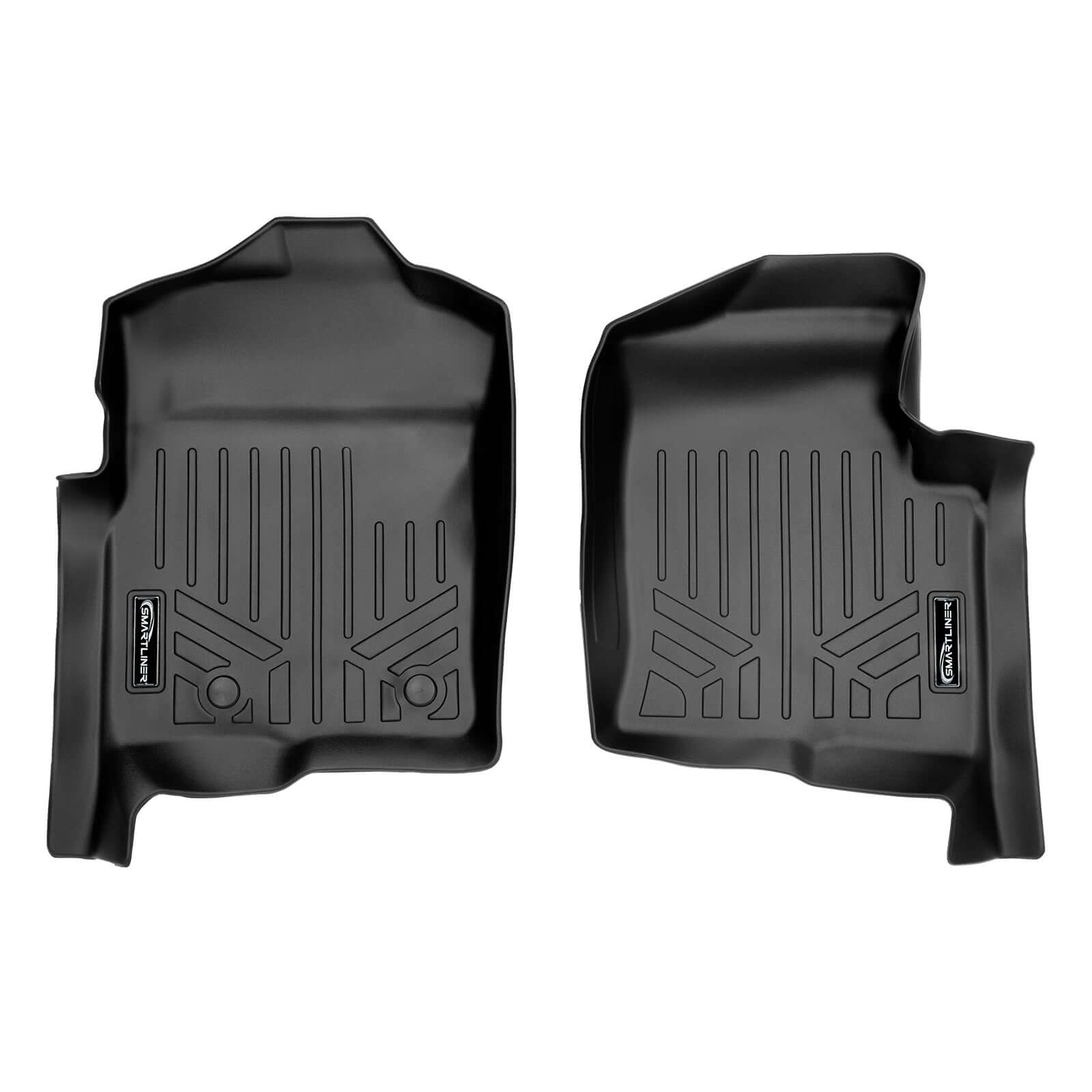 SMARTLINER Custom Fit Floor Liners For 2011-2014 Ford F-150 SuperCab with Flow Center Console