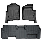 Smart Trim™ Custom Fit Floor Liners For 2011-2014 Ford F-150 SuperCab Non Flow Center Console