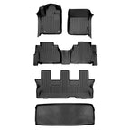 SMARTLINER Custom Fit Floor Liners For 2008 - 2022 Toyota Sequoia with 2nd Row Bench Seat