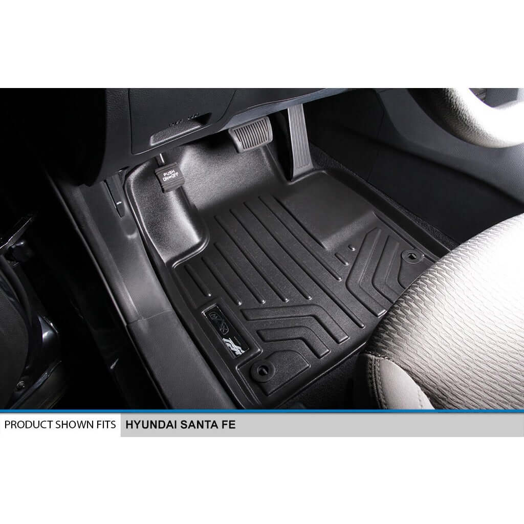 SMARTLINER Custom Fit Floor Liners For 2013-2018 Hyundai Santa Fe (5 Passenger Model)