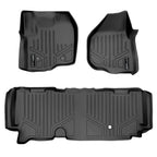 SMARTLINER Custom Fit Floor Liners For 2012-2016 Ford F-250/F-350 Super Duty SuperCab with Raised Drivers Side Pedal