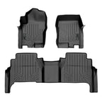 SmartCoverage™ Custom Fit Floor Liners For 2008-2021 Nissan Frontier Crew Cab with Dual Drivers Side Floor Posts