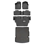Smart Trim™ Custom Fit Floor Liners For 2013-16 Durango with 1st Row Dual Floor Hooks & 2nd Row Bench Seat