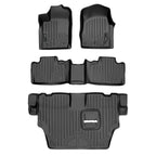 Smart Trim™ Custom Fit Floor Liners For 2013-16 Durango with 1st Row Dual Floor Hooks & 2nd Row Bench Seat