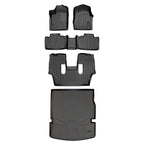 Smart Trim™ Custom Fit Floor Liners For 13-16 Durango with 1st Row Dual Floor Hooks & 2nd Row Bucket Seats