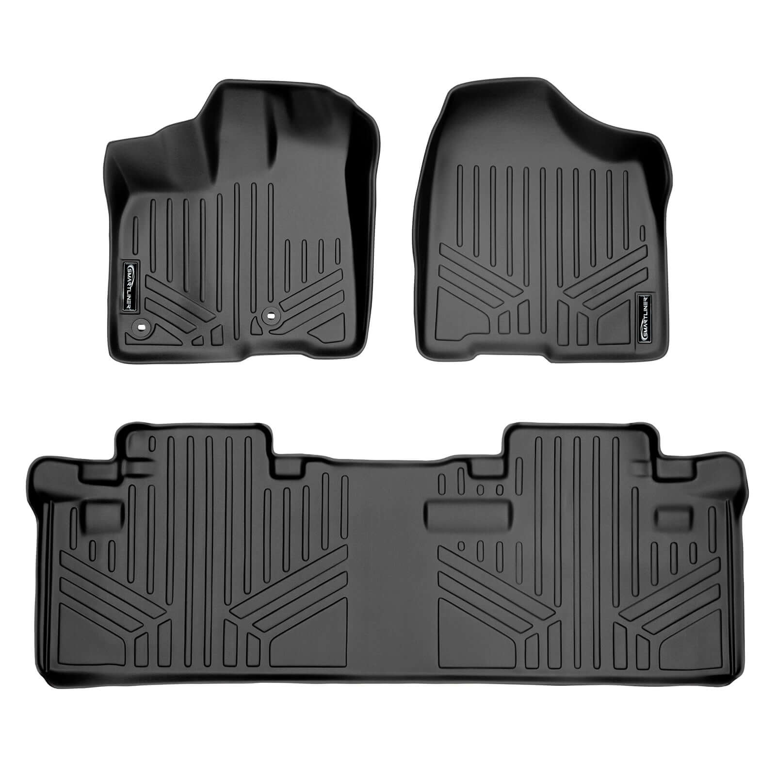SMARTLINER Custom Fit Floor Liners For 2013-2020 Toyota Sienna (8 Passenger Model)