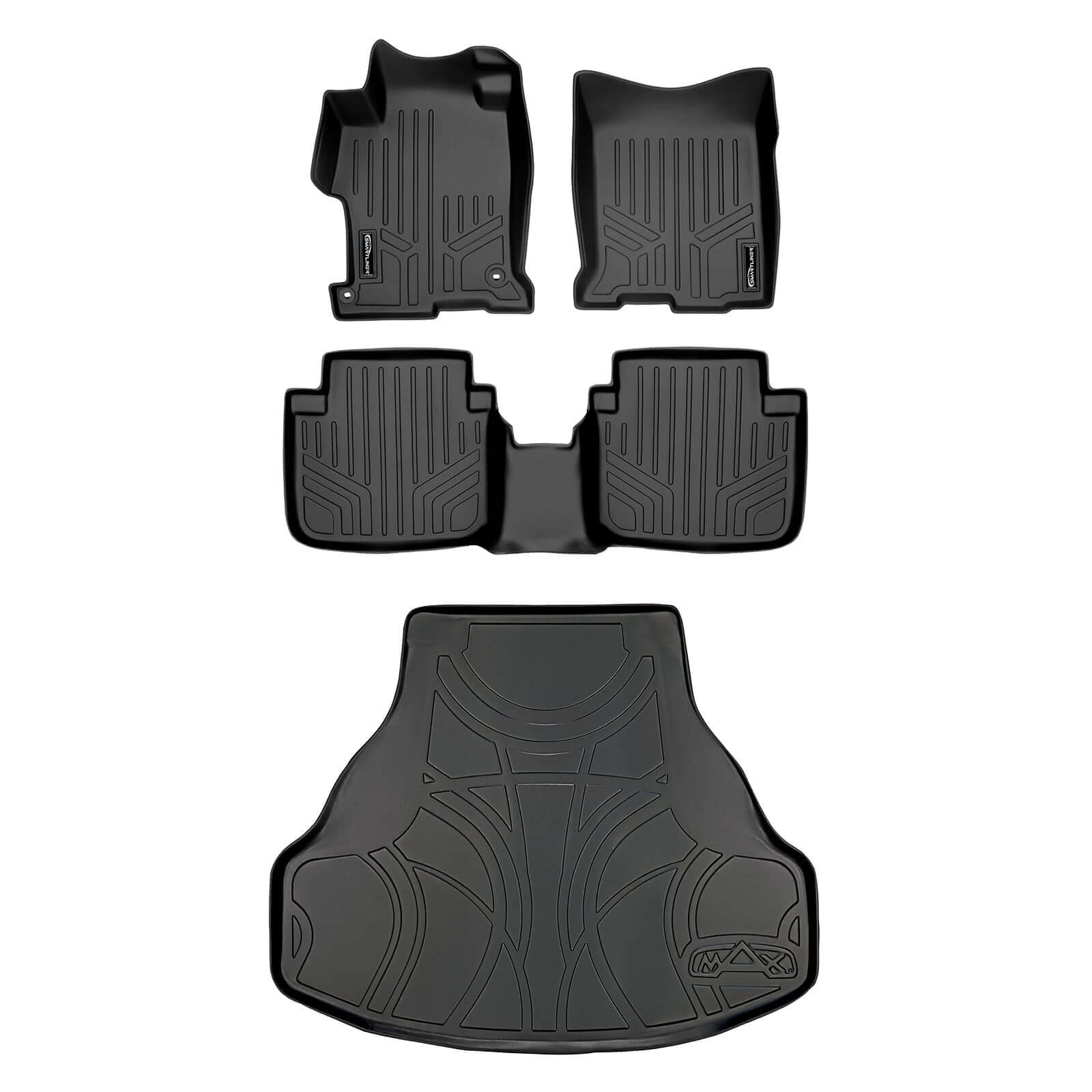 SMARTLINER Custom Fit Floor Liners For 2013-2017 Honda Accord Sedan (No Hybrid Models)