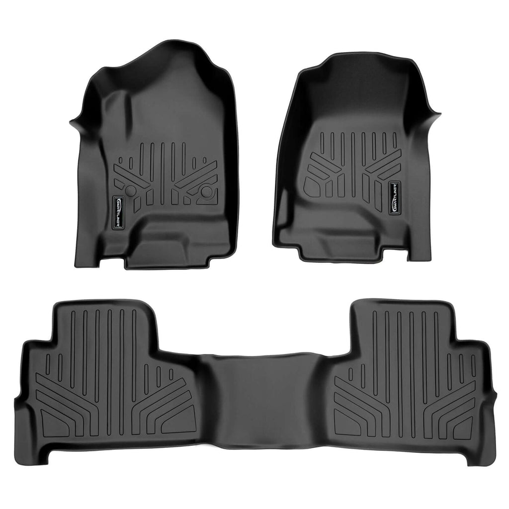 Smart Trim™ Custom Fit Floor Liners For 2015-2020 Chevrolet Tahoe / GMC Yukon With 2nd Row Bucket Seats