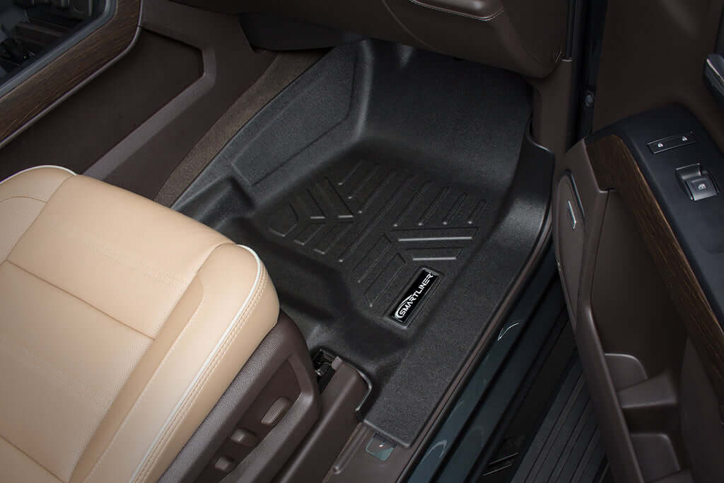 SMARTLINER Custom Fit Floor Liners For 2015 - 2020 Chevy Tahoe / GMC Yukon with 2nd Row Bucket Seats