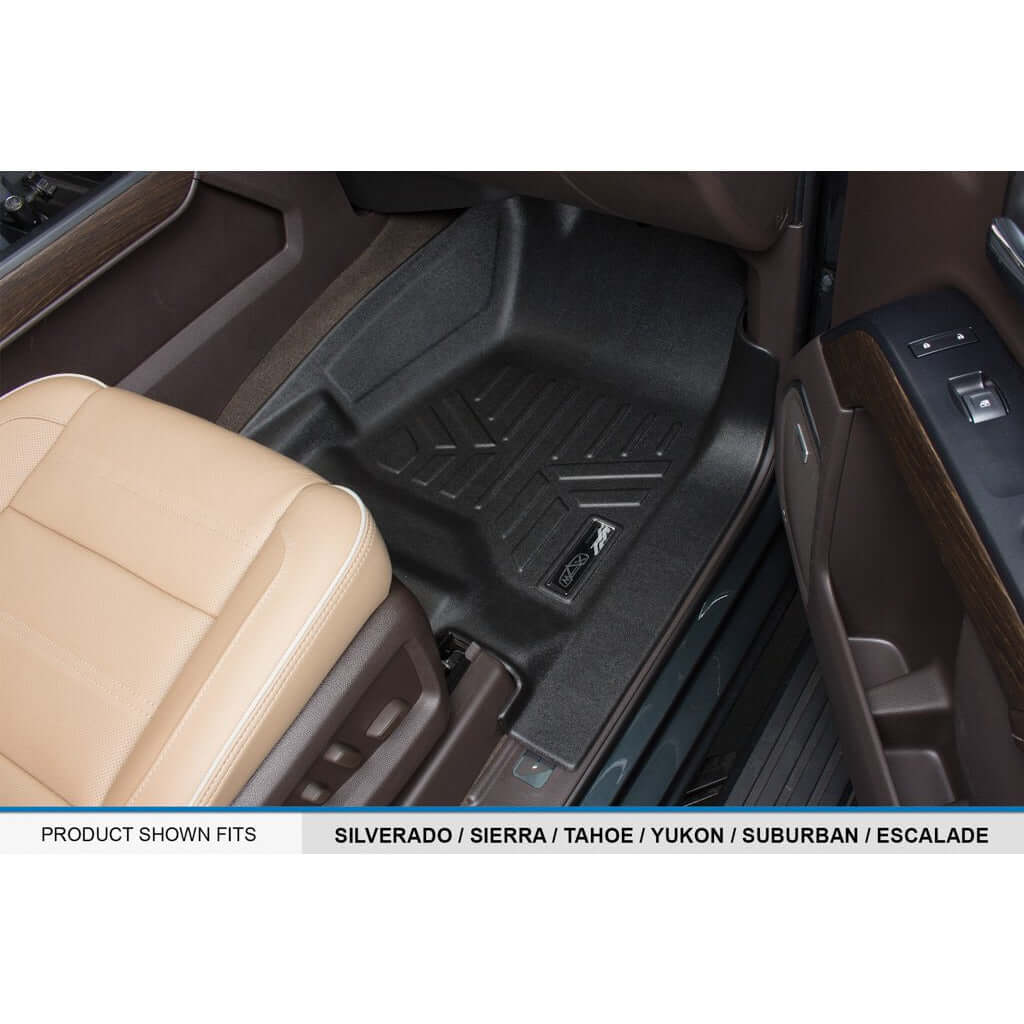 SmartCoverage™ Custom Fit Floor Liners For Crew Cab 2014-2018 Silverado/Sierra 1500 - 2015-2021 2500/3500 HD