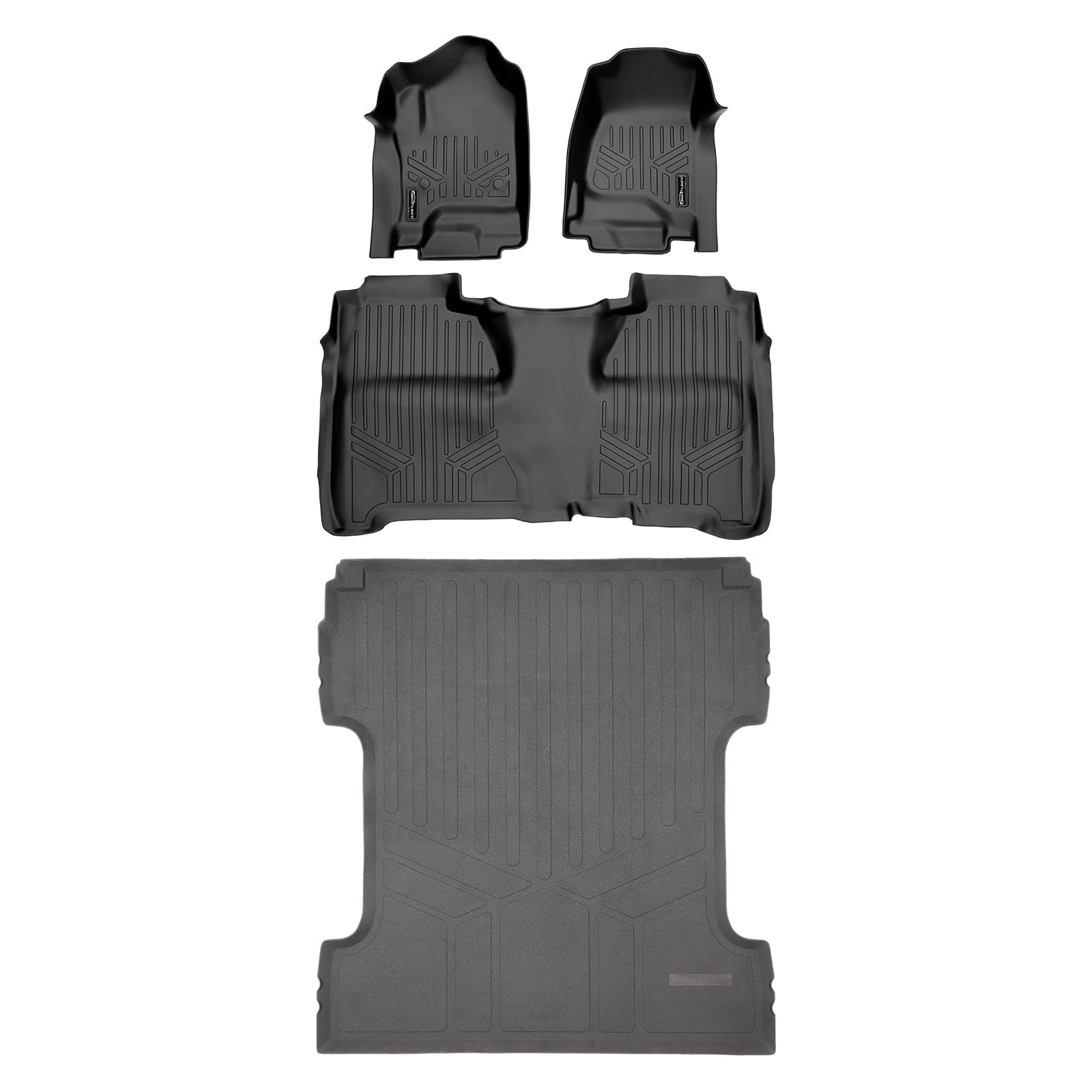 SmartCoverage™ Custom Fit Floor Liners For Crew Cab 2014-2018 Silverado/Sierra 1500 - 2015-2021 2500/3500 HD