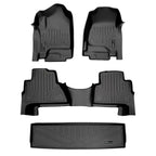 Smart Trim™ Custom Fit Floor Liners For 2015-2020 Cadillac Escalade with Second Row Bucket Seats