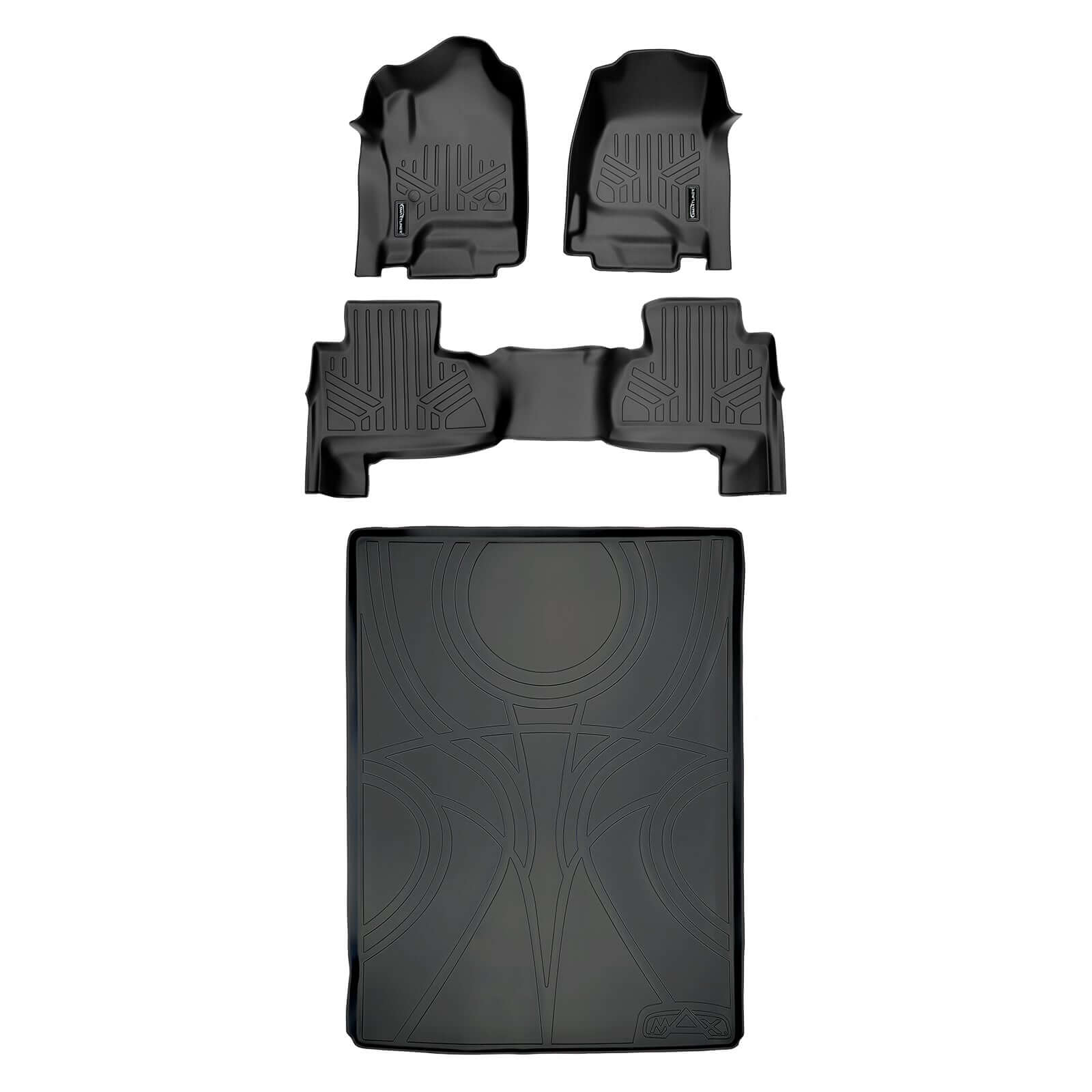 SMARTLINER Custom Fit Floor Liners For 2015-2020 Suburban / Yukon XL (with 2nd Row Bench Seat)