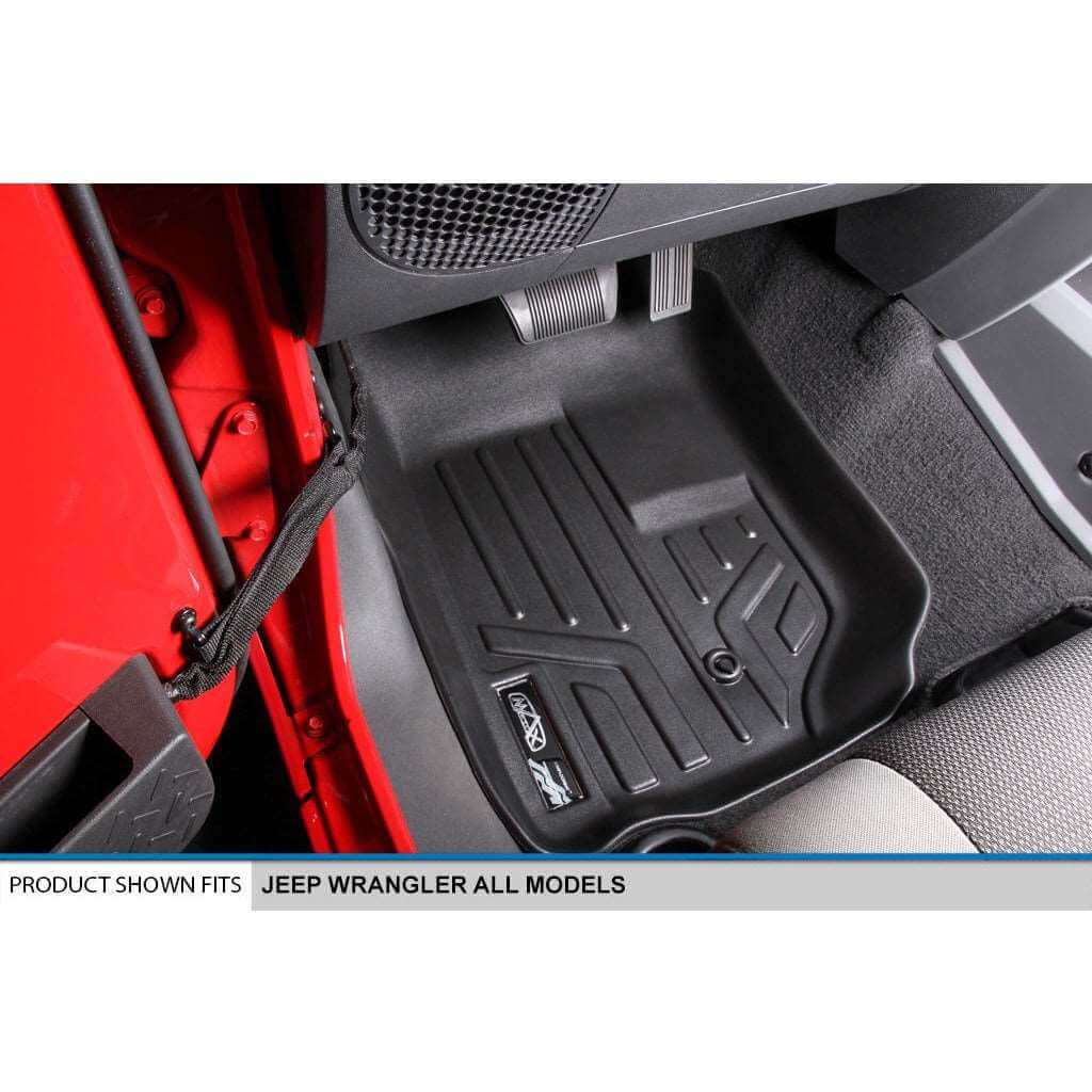 Smart Trim™ Custom Fit Floor Liners For 2007-2010 Jeep Wrangler Unlimited (4-Door)