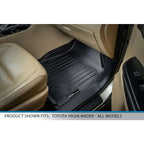 SMARTLINER Custom Fit Floor Liners For 2014-2019 Toyota Highlander (with 2nd Row Bench Seat)