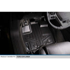 SMARTLINER Custom Fit Floor Liners For 2015-2016 Ford Explorer with 2nd Row Center Console