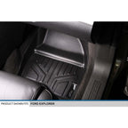 SMARTLINER Custom Fit Floor Liners For 2015-2016 Ford Explorer with 2nd Row Center Console