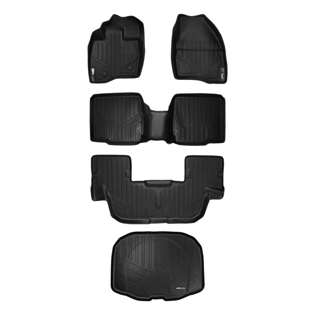 SMARTLINER Custom Fit Floor Liners For 2015-2016 Ford Explorer (with 2nd Row Center Console)