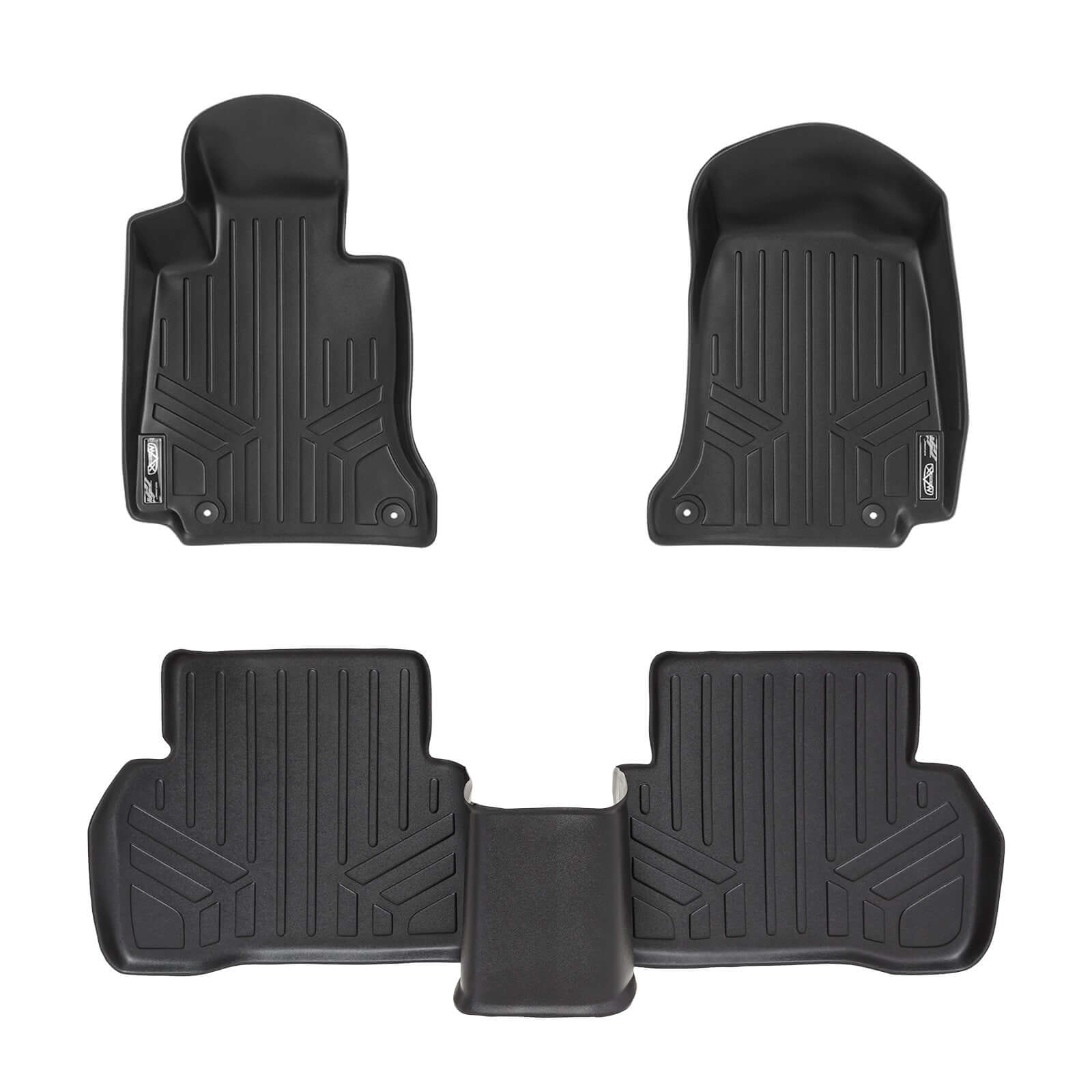 Smart Trim™ Custom Fit Floor Liners For 2015-2021 Mercedes Benz C Class Sedan (No Hybrid Models)