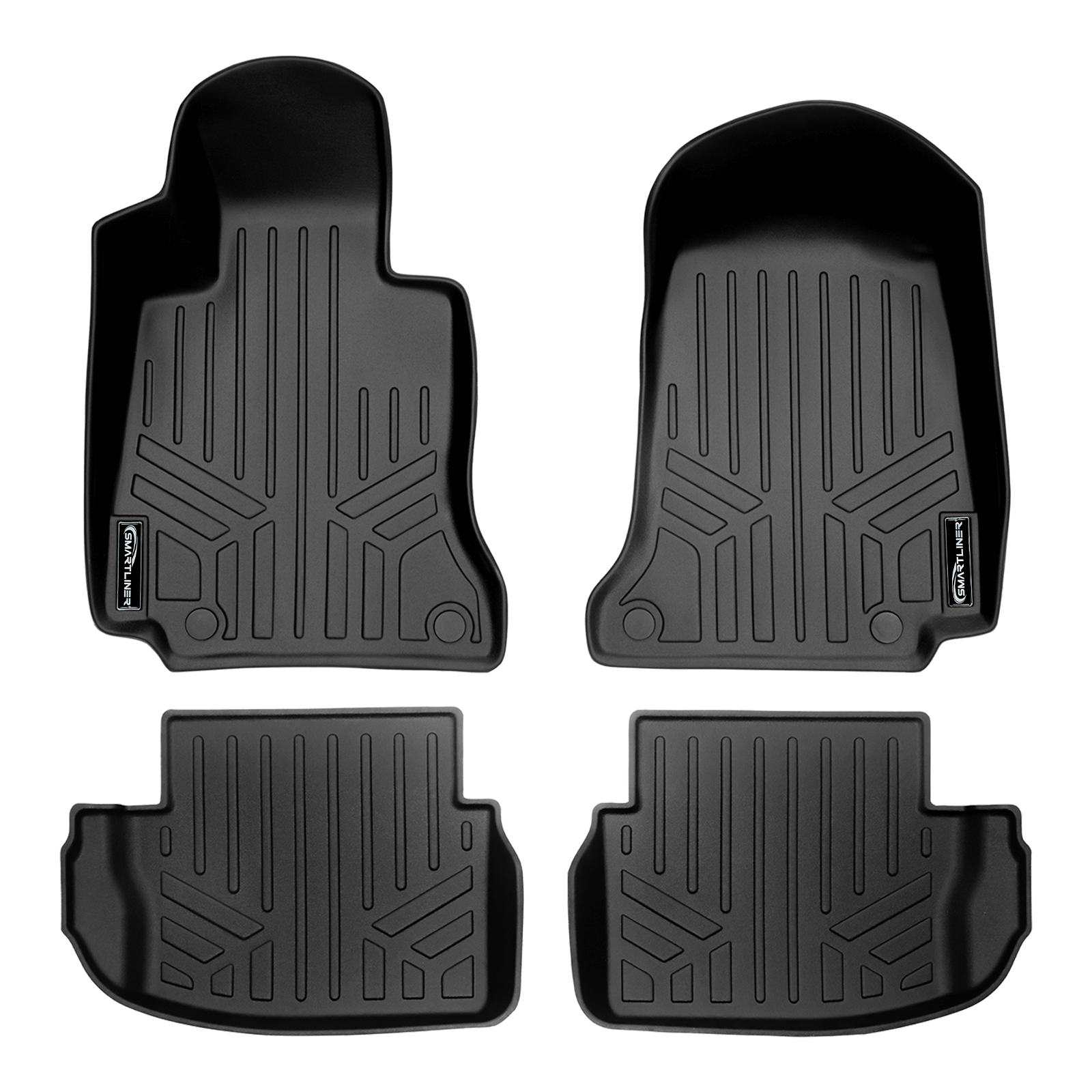 SMARTLINER Custom Fit Floor Liners For 2017-2025 Mercedes Benz C-Class (Only Fits Coupe Models)