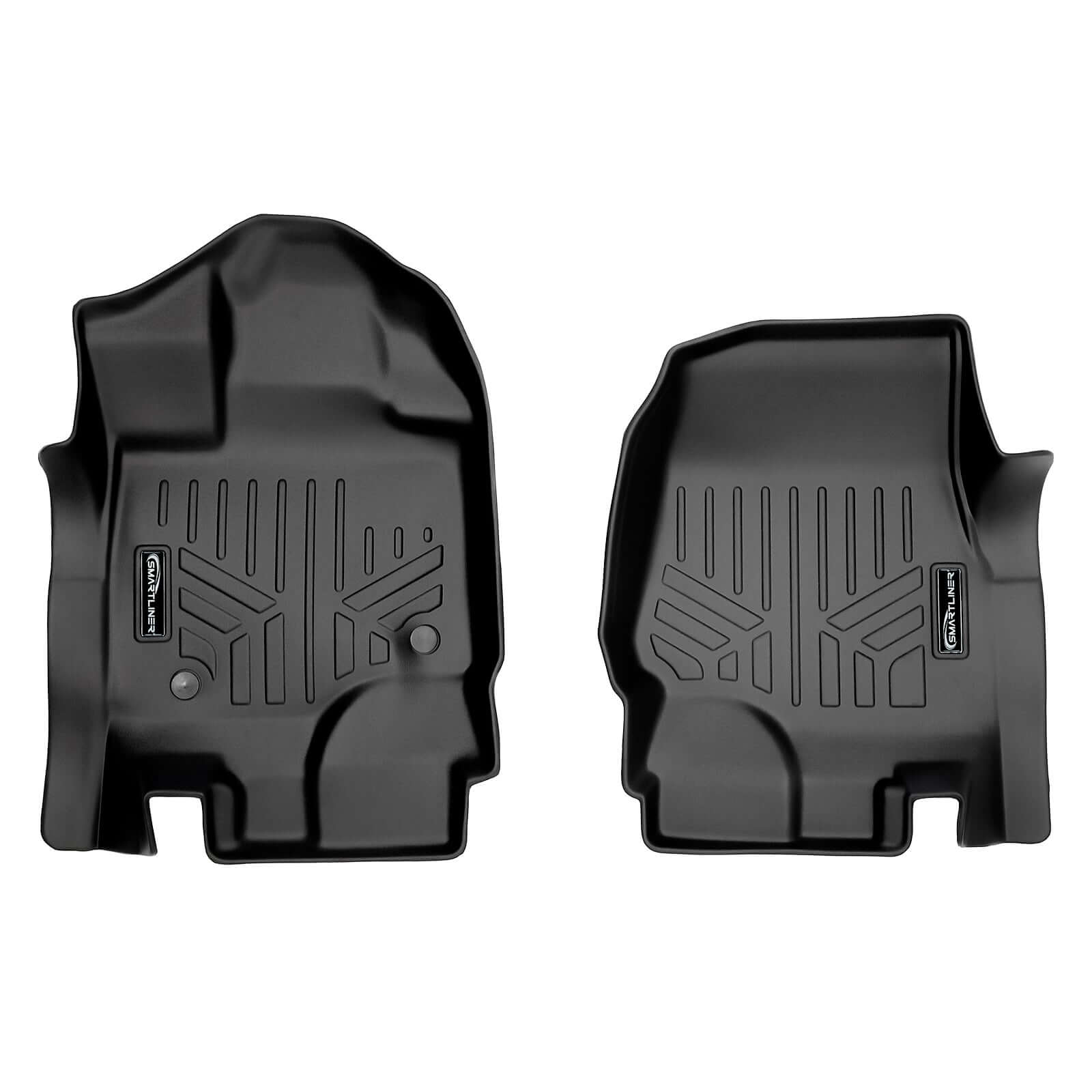 SmartCoverage™ Custom Fit Floor Liners For 2015-2025 Ford F-150 SuperCrew Cab with 1st Row Bench Seat (No OTH and no 2nd Row Underseat Storage)