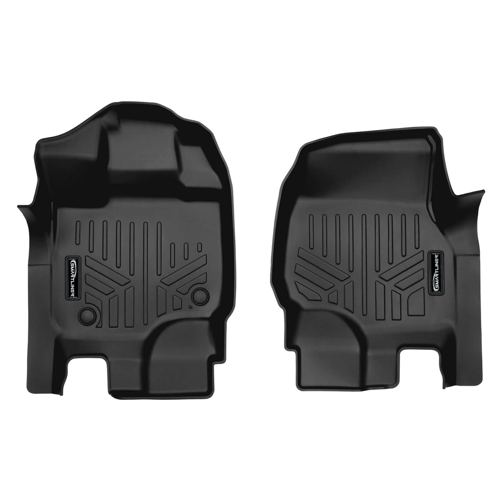 SMARTLINER Custom Fit Floor Liners For 2015-2025 Ford F-150 SuperCab with 1st Row Bucket Seats Vinyl Flooring