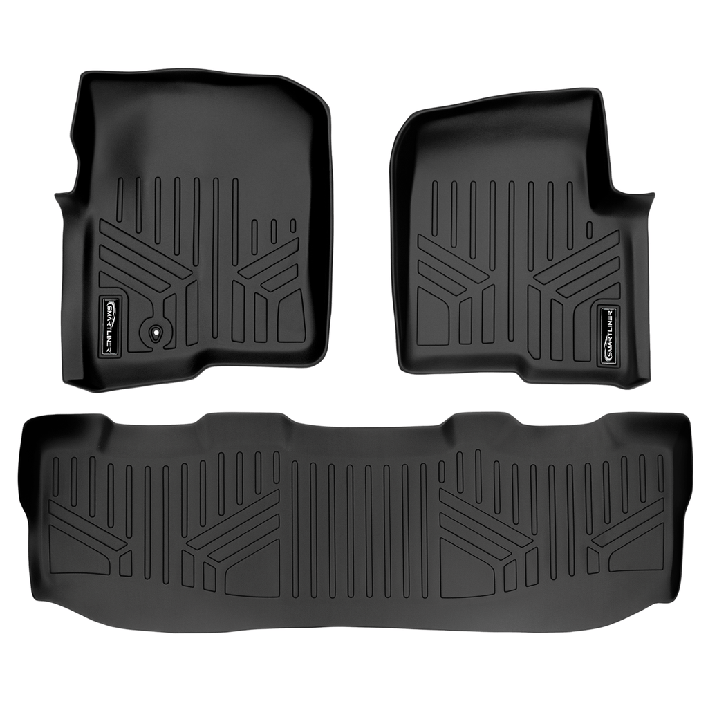 SMARTLINER Custom Fit Floor Liners For 2008-2010 Ford F-250/350/450 (Super Crew)