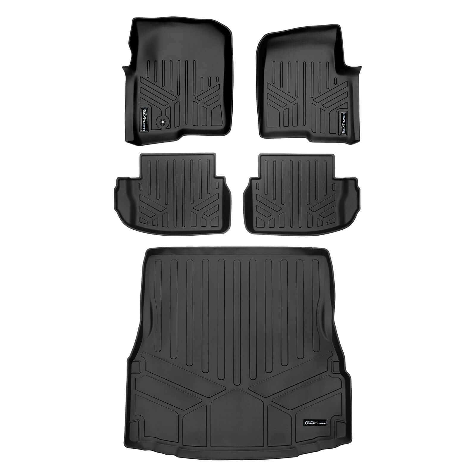 SMARTLINER Custom Fit Floor Liners For 2017-2025 Mercedes Benz C-Class (Only Fits Coupe Models)